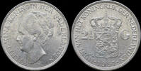 Netherlands rijksdaalder Netherlands Wilhelmina I 2 1/2 gulden(rijksdaalder)1937 -