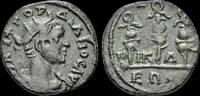 Bithynia hemiassarion Bithynia Nikaia Gordian III AE hemiassarion three military standards -