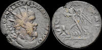 Roman AE dupondius Postumus AE dupondius Victory advancing left -