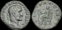 Roman sestertius Maximinus I Thrax AE sestertius Salus seated left -