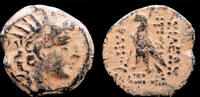 Seleucid Kingom AE18 Seleucid Kingdom Antiochos VIII Gryptos AE18 eagle standing left -
