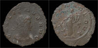 Roman antoninianus Gallienus billon antoninianus Fortuna standing left -