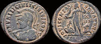 Roman AE follis Licinius II AE follis Jupiter standing front -