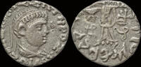 Bactrian Kingdom AR drachm Bactrian Kingdom Zoilos III Soter AR drachm Athena Alkidemos advancing left -