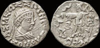 Bactrian Kingdom AR drachm Bactrian Kingdom Zoilos III Soter AR drachm Athena Alkidemos advancing left -