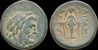 Phrygia AE20 Phrygia Apameia AE21 statue of Artemis Anaitis facing -