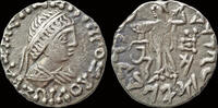 Bactrian Kingdom AR drachm Bactrian Kingdom Zoilos III Soter AR drachm Athena Alkidemos advancing left -