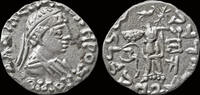 Bactrian Kingdom AR drachm Bactrian Kingdom Zoilos III Soter AR drachm Athena Alkidemos advancing left -