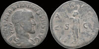 Roman sestertius Maximinus I Thrax AE sestertius Pax standing left -