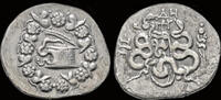 Mysia tetradrachm Mysia Pergamon AR cistophoric tetradrachm serpents around bow and bowcase -