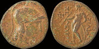 Seleucid Kingdom AE18 Seleucid Kingdom Seleukos II Kallinikos AE18 Apollo standing left -