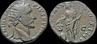 Roman AE dupondius Antoninus Pius AE dupondius Providentia standing left -