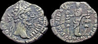 Roman denarius Commodus AR denarius Concordia standing left -