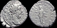 Roman denarius Commodus AR denarius Concordia standing left -