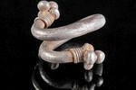Greece hair spiral Greece a silver hair spiral -