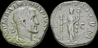 Roman sestertius Maximinus I Thrax sestertius Fides standing facing -