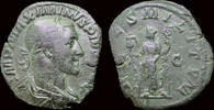 Roman sestertius Maximinus I Thrax sestertius Fides standing left -