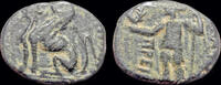Pamphylia AE12 Pamphylia Perge AE12- Artemis standing left -