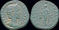 Roman sestertius Julia Mamaea sestertius Felicitas standing left -