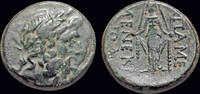 Phrygia AE21 Phrygia Apameia AE21 facing statue of Artemis Anaïtis -