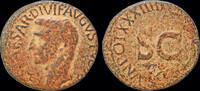Roman AE As Augustus AE As Large S C -
