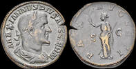 Roman sestertius Maximinus I Thrax AE sestertius Pax standing left -