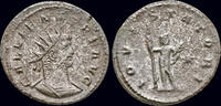 Roman antoninianus Gallienus AR antoninianus Jupiter standing facing -