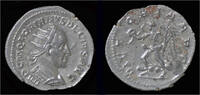 antoninianus 249-251AD Roman Trajan Decius AR antoninianus Victory running left VF+