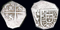 Spain cob real Spain Felipe V silver cob real -
