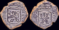 Spain 2 maravedis Spain Carlos II 2 maravedis 1680 -