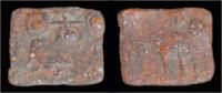 India 1/8 karshapana Sunga empire Ujjain Dynasty 1/8 karshapana -