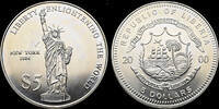 Liberia 5 dollar Liberia 5 dollar 2000- Liberty enlightening the world -