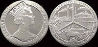 Isle of Man- 1 crown 1989 Visit of Queen Elisabeth II & Prince of Philip FB