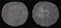 Roman antoninianus Gallienus billon antoninianus Abundantia standing left -