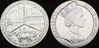Isle of Man 1 crown Isle of Man- 1 crown 1989 Visit of Queen Elisabeth II & Prince of Philip -