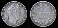 France 5 franc 1846 France Louis Philippe I 5 francs 1846BB VF+ 109,00 EUR89,00 EUR  + 10,00 EUR frais d'envoi