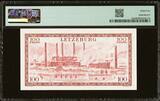 Luxembourg 100 Francs 1956 Pick-50a CH UNC PMG 64