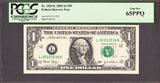 Sri Lanka  2003 FR Note San Francisco $1 Fr# 1929-L REPEATER # 35353535 GEM UNC PCGS 65 PPQ