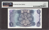 UK (Great Britain) 5 Pounds Great Britain  1966-70 QEII J.S Fforde Pick-375b GEM UNC PMG 66 EPQ