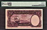 Pound 1940-55 New Zealand One  ND UNUSUAL COLOR ERROR ? Pick-159a CH UNC PMG 63
