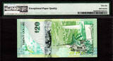2009 Bermuda $20 Hybrid 1st Prefix LOW # A/1 000078 Pick-60a GEM UNC PMG 66 EPQ
