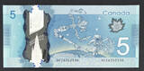 2013 Canada Polymer $5 RADAR Number (HCZ) 6352536 BC-69c Pick-106c GEM UNC SPL
