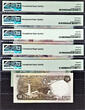 Bermuda $1 to $50 MATCHING LOW Ser# A/1 000077 P-25a - 27a GEM UNC PMG 65-67 EPQ