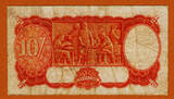 1939 Australia 10/- Shillings Orange Signature Sheehan/McFarlane Pick-25a VF