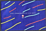 1990 New Zealand Commemorative $10 LOW Serial BBB 000120 W/Folder Pick-176 UNC SPL