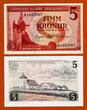 5 Kronur 1957 Iceland 10 Consecutive  Pick-37a CRISP UNC SPL