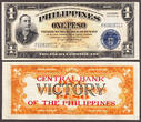 Philippines 5 CONSECUTIVE One Pesos "VICTORY" 1944 P-117c Original From Pack UNC SPL