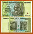 2008 Zimbabwe 10 X 10 Trillion (10000000000000) Prefix AA Pick-88 UNC SPL