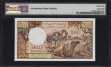 1000 Francs 1979 Djibouti  ND Pick-37a W/o Sign SUPERB GEM UNC PMG 67 EPQ