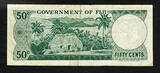 South Pacific 50 Cents 1971 Fiji  QEII ND REPLACEMENT (Z/1) Pick-64br MWR-RA2 Very Fine